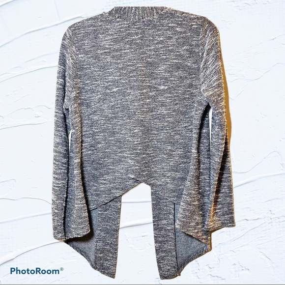 BAR III Open Style Gray Cardigan Sweater Jacket, Size Large - Picture 3 of 8